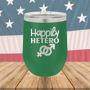 Happily Hetero Tumbler - Stainless Steel - 2615 -