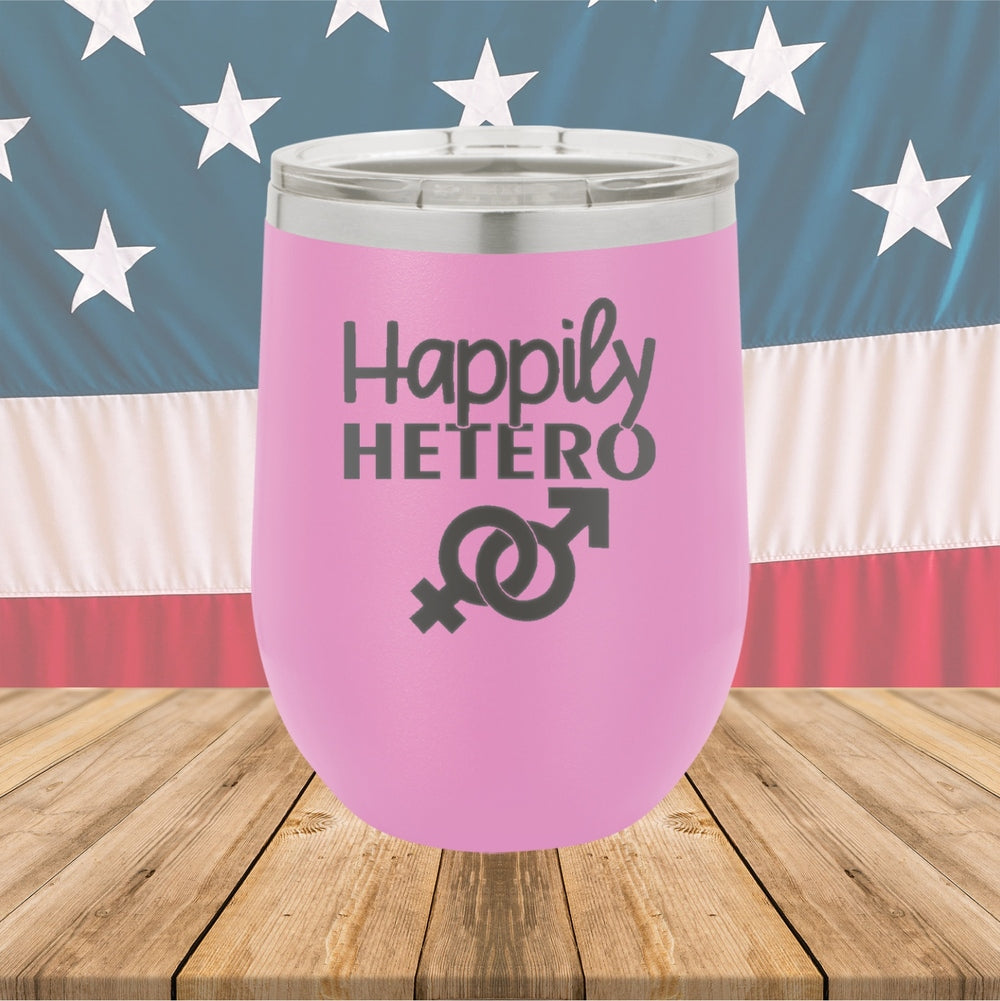 Happily Hetero Tumbler - Stainless Steel - 2615 -