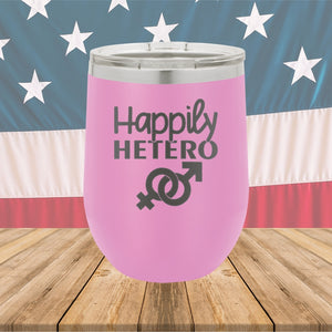 Happily Hetero Tumbler - Stainless Steel - 2615 -