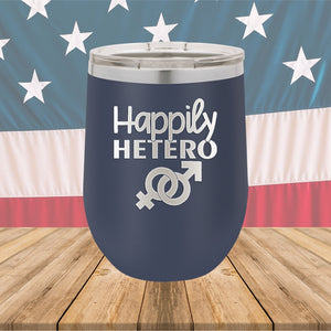 Happily Hetero Tumbler - Stainless Steel - 2615 -