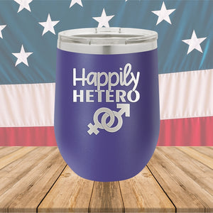 Happily Hetero Tumbler - Stainless Steel - 2615 -