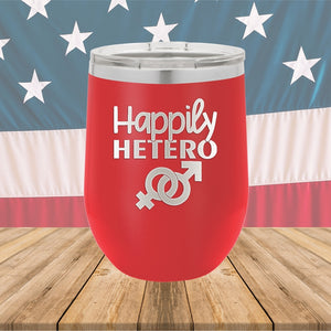 Happily Hetero Tumbler - Stainless Steel - 2615 -