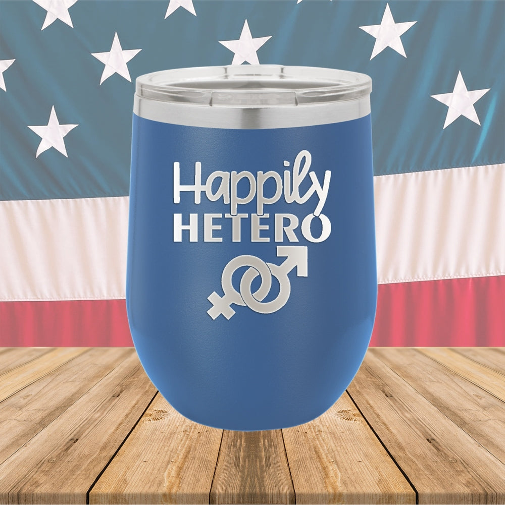 Happily Hetero Tumbler - Stainless Steel - 2615 -