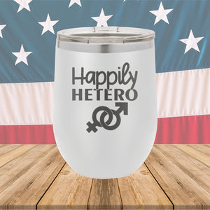 Happily Hetero Tumbler - Stainless Steel - 2615 -