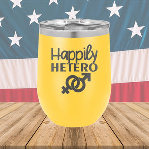 Happily Hetero Tumbler - Stainless Steel - 2615 -