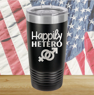 Happily Hetero Tumbler - Stainless Steel - 2615 -