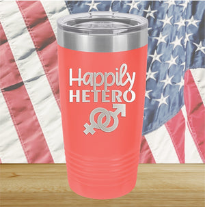 Happily Hetero Tumbler - Stainless Steel - 2615 -