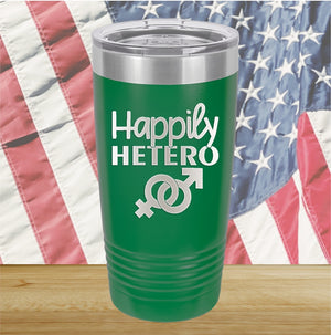 Happily Hetero Tumbler - Stainless Steel - 2615 -