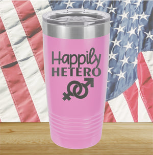 Happily Hetero Tumbler - Stainless Steel - 2615 -