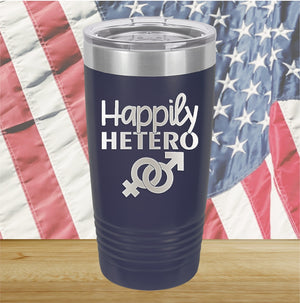 Happily Hetero Tumbler - Stainless Steel - 2615 -