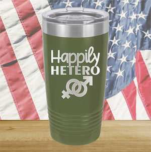 Happily Hetero Tumbler - Stainless Steel - 2615 -