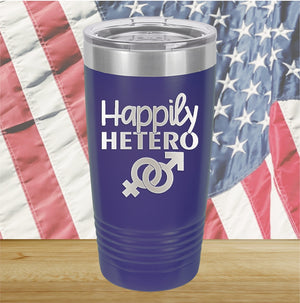 Happily Hetero Tumbler - Stainless Steel - 2615 -