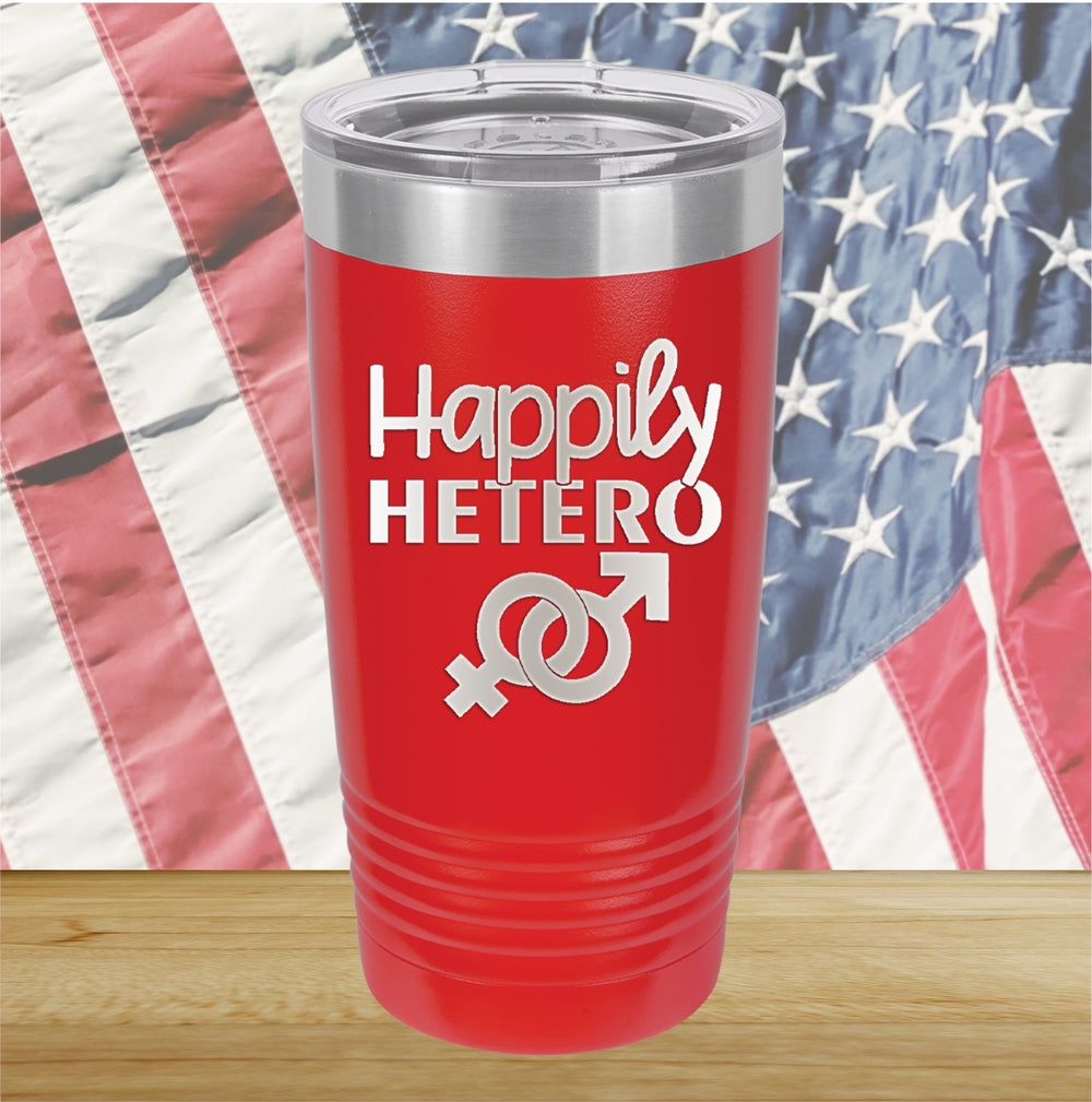 Happily Hetero Tumbler - Stainless Steel - 2615 -
