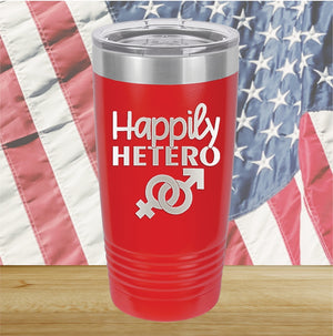 Happily Hetero Tumbler - Stainless Steel - 2615 -