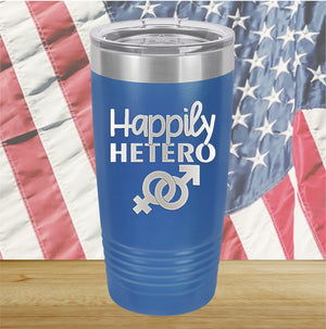 Happily Hetero Tumbler - Stainless Steel - 2615 -