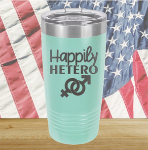 Happily Hetero Tumbler - Stainless Steel - 2615 -