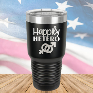 Happily Hetero Tumbler - Stainless Steel - 2615 -