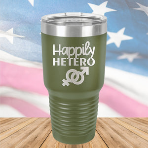 Happily Hetero Tumbler - Stainless Steel - 2615 -