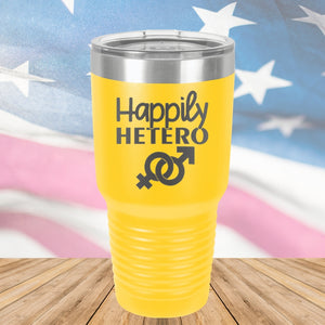 Happily Hetero Tumbler - Stainless Steel - 2615 -