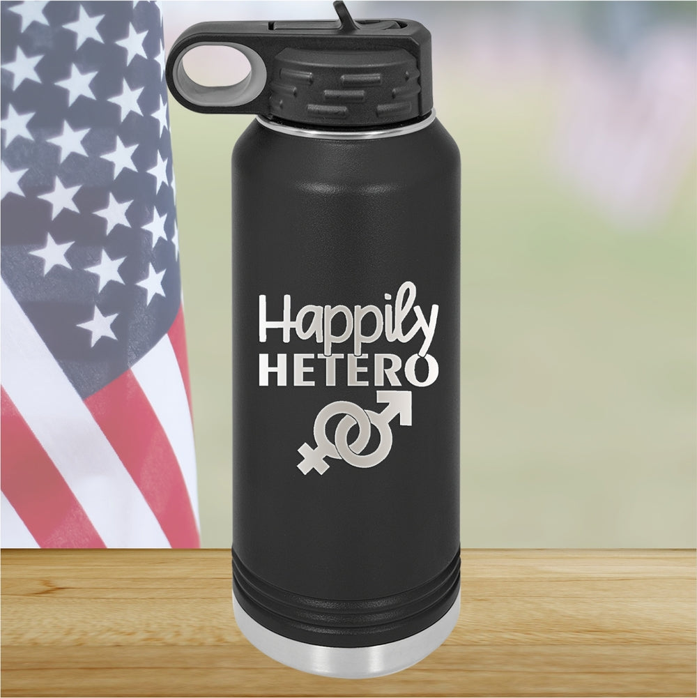 Happily Hetero Tumbler - Stainless Steel - 2615 -