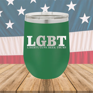 LGBT Liberty Guns Beer Trump 1 Tumbler - Stainless Steel - 2616 -