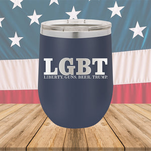 LGBT Liberty Guns Beer Trump 1 Tumbler - Stainless Steel - 2616 -