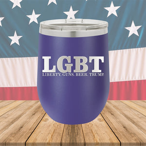 LGBT Liberty Guns Beer Trump 1 Tumbler - Stainless Steel - 2616 -