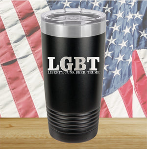 LGBT Liberty Guns Beer Trump 1 Tumbler - Stainless Steel - 2616 -