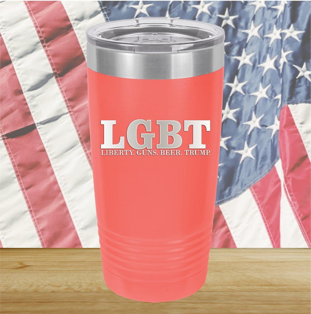 LGBT Liberty Guns Beer Trump 1 Tumbler - Stainless Steel - 2616 -