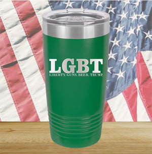 LGBT Liberty Guns Beer Trump 1 Tumbler - Stainless Steel - 2616 -