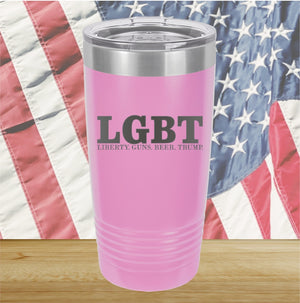 LGBT Liberty Guns Beer Trump 1 Tumbler - Stainless Steel - 2616 -