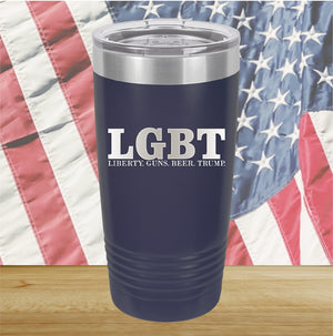 LGBT Liberty Guns Beer Trump 1 Tumbler - Stainless Steel - 2616 -