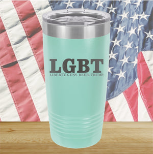 LGBT Liberty Guns Beer Trump 1 Tumbler - Stainless Steel - 2616 -