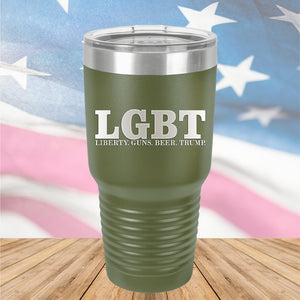 LGBT Liberty Guns Beer Trump 1 Tumbler - Stainless Steel - 2616 -