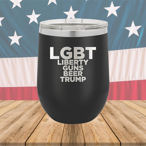 LGBT Liberty Guns Beer Trump 2 Tumbler - Stainless Steel - 2617 -