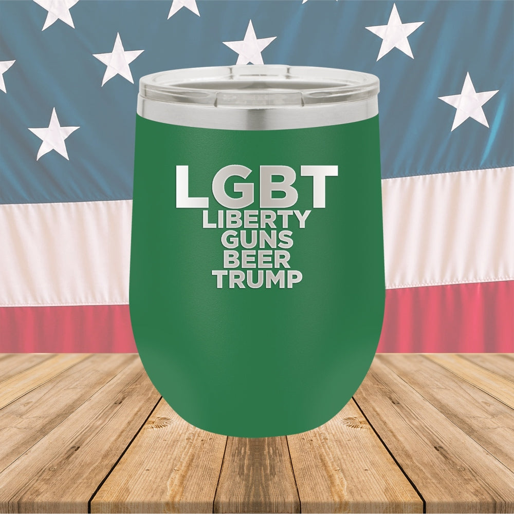 LGBT Liberty Guns Beer Trump 2 Tumbler - Stainless Steel - 2617 -