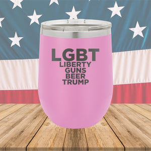 LGBT Liberty Guns Beer Trump 2 Tumbler - Stainless Steel - 2617 -