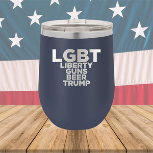 LGBT Liberty Guns Beer Trump 2 Tumbler - Stainless Steel - 2617 -