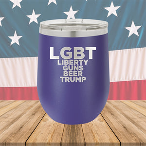 LGBT Liberty Guns Beer Trump 2 Tumbler - Stainless Steel - 2617 -