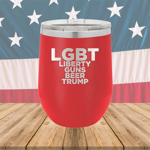 LGBT Liberty Guns Beer Trump 2 Tumbler - Stainless Steel - 2617 -