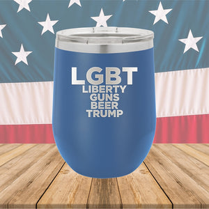 LGBT Liberty Guns Beer Trump 2 Tumbler - Stainless Steel - 2617 -