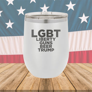 LGBT Liberty Guns Beer Trump 2 Tumbler - Stainless Steel - 2617 -