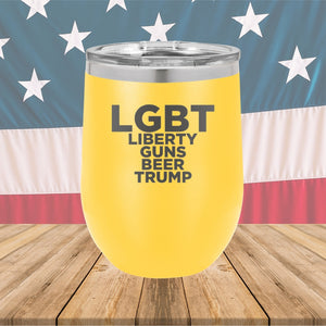 LGBT Liberty Guns Beer Trump 2 Tumbler - Stainless Steel - 2617 -