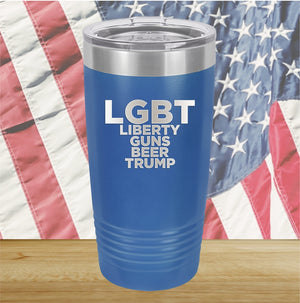 LGBT Liberty Guns Beer Trump 2 Tumbler - Stainless Steel - 2617 -