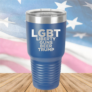 LGBT Liberty Guns Beer Trump 2 Tumbler - Stainless Steel - 2617 -