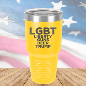 LGBT Liberty Guns Beer Trump 2 Tumbler - Stainless Steel - 2617 -