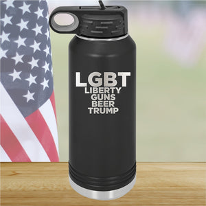 LGBT Liberty Guns Beer Trump 2 Tumbler - Stainless Steel - 2617 -