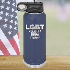 LGBT Liberty Guns Beer Trump 2 Tumbler - Stainless Steel - 2617 -