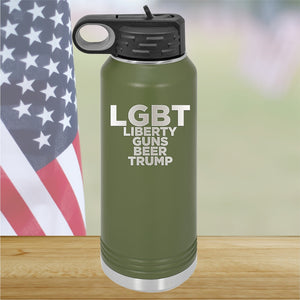 LGBT Liberty Guns Beer Trump 2 Tumbler - Stainless Steel - 2617 -