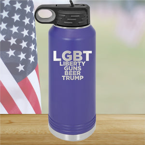 LGBT Liberty Guns Beer Trump 2 Tumbler - Stainless Steel - 2617 -